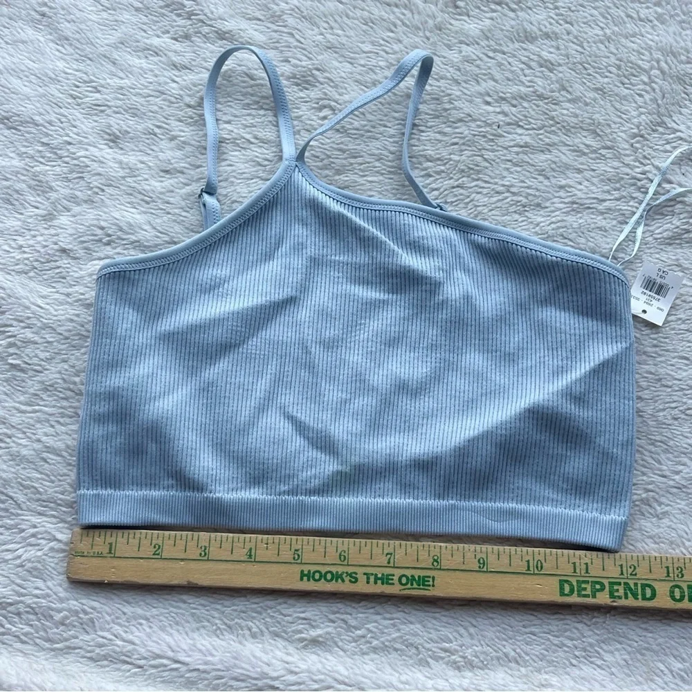 Aerie NWT one shoulder ribbed bralette sports bra comfort leisure